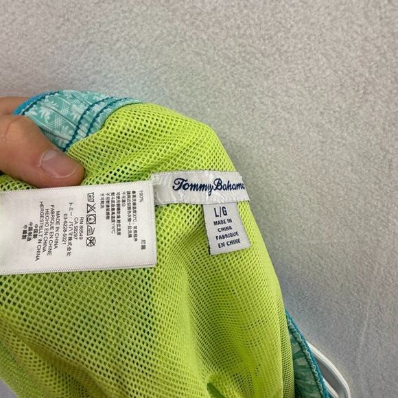 Tommy Bahama Swim Trunks Men's Large Blue Embroidered Logo Lined Surf Marlin - Picture 8 of 9